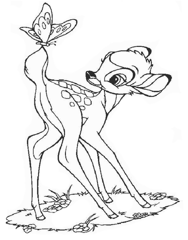 Bambi kolorowanki
